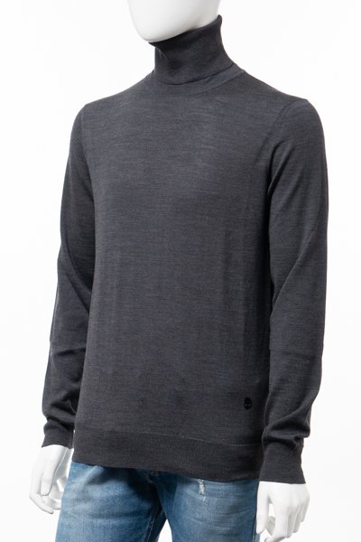 HYDROGEN ハイドロゲン ニット・セーター XL 黒タートルネックハイネック袖丈