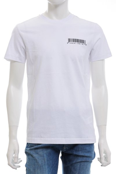 【正規品質保証】 DIESEL ディーゼル バーコード Tシャツ Mサイズ www.palsasesores.com