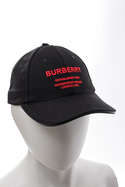 BURBERRY バーバリー ホースフェリーモチーフ コットンツイル ベースボールキャップ-&G (アンジー) オンライン