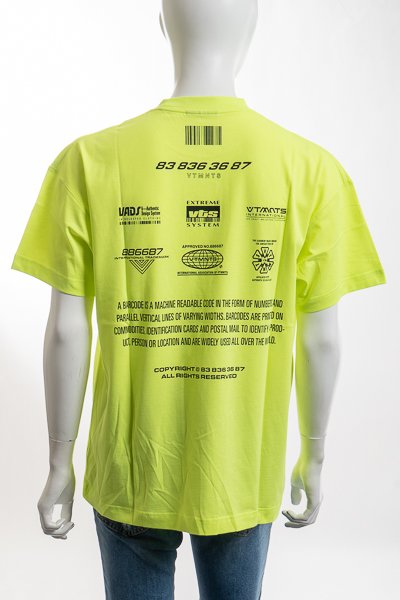 vetements ヴェトモン Green Code Jersey shirt-