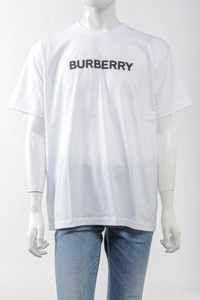 BURBERRY バーバリー ロゴプリント コットン オーバーサイズTシャツ-&G