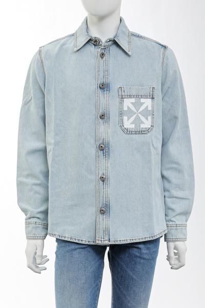 ［］off-white denim shirt M