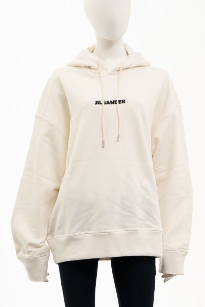 JILSANDER+ ジルサンダープラス フード付きロゴスウェットシャツ-&G