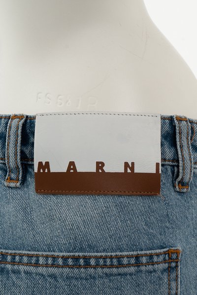 MARNI マルニ モヘア&デニム クロップドパンツ-&G (アンジー) オンライン