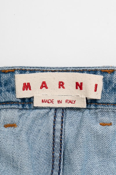 MARNI マルニ モヘア&デニム クロップドパンツ-&G (アンジー) オンライン