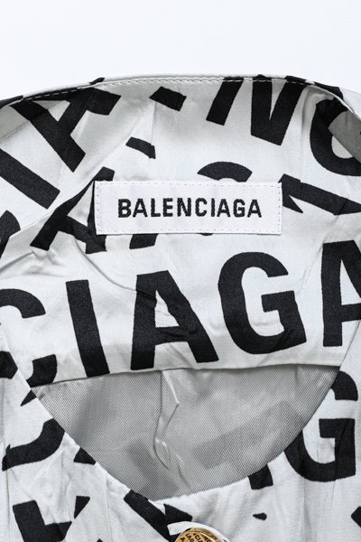 BALENCIAGA バレンシアガ オールオーバーロゴ ドレスワンピース-&G