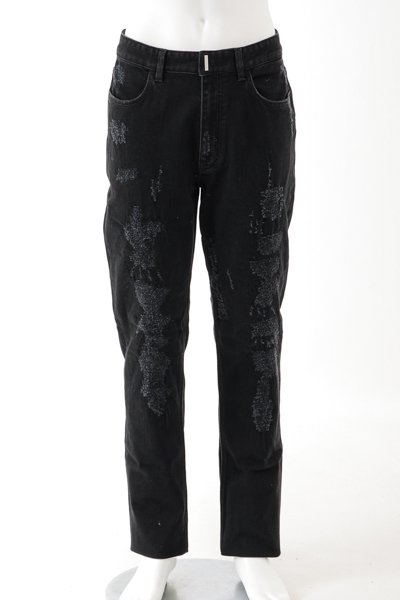 Men's luxury jeans - Givenchy blue jeans with 5 pockets.