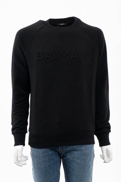 ◆BALMAIN バルマン◆ロゴ コットン スウェットシャツ　#セール