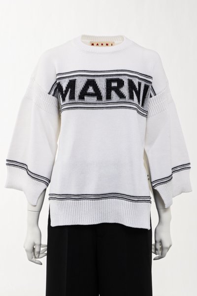 MARNI マルニ ニット・セーター 50(XL位) 黒x白