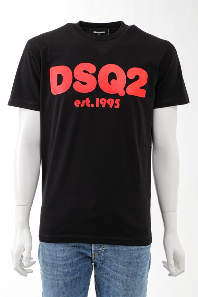 【24時間配送】dsquared2 ディースク　Tシャツ　黒　半袖