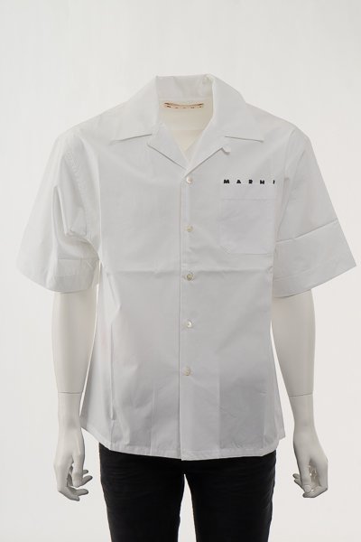 【新品】MARNI  デザイン半袖シャツ 50サイズ