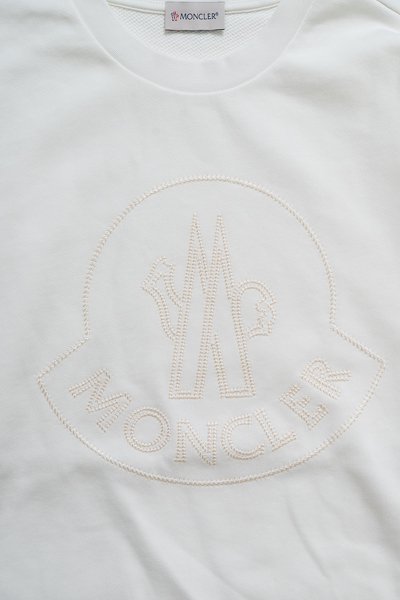 【未使用】モンクレール　刺繍ロゴ　スウェット　ビッグロゴ