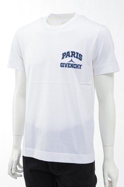 ジバンシィ GIVENCHY Paris Givenchy White T-Shirt With Mini Logo &G