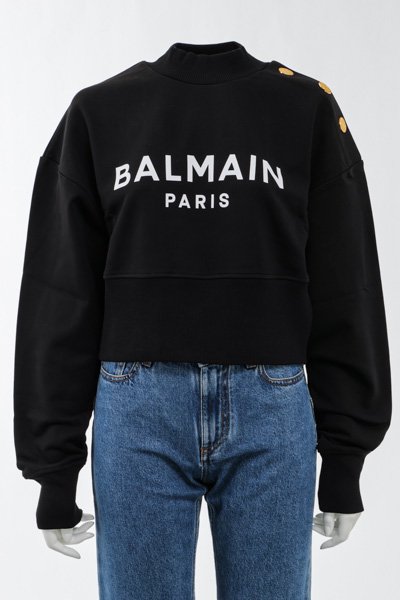 BALMAIN バルマン　Balmain Parisフロック クロップドTシャツ　&G (アンジー) オンライン