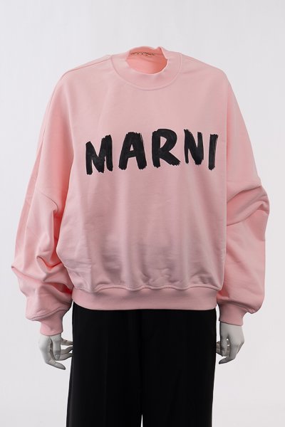 38サイズMARNI マルニ ピンク オーガニックコットン スウェットシャツ