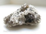 ブラック・ハーキマー水晶 with カルサイト