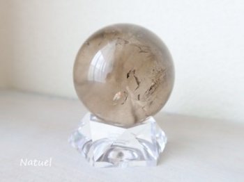 ブラジル バイア州 セントセ産スモーキーレムリアンクォーツ スフィア - §Natuel Crystal Online Shop§