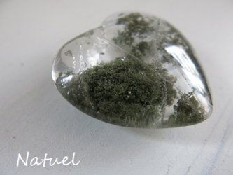 ネパール ガネーシュヒマール産クローライト イン クォーツ ハート - §Natuel Crystal Online Shop§