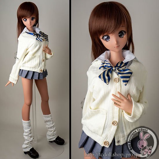 60cmDoll カーディガンセット A クリーム - Doll Boutique TcDoLL