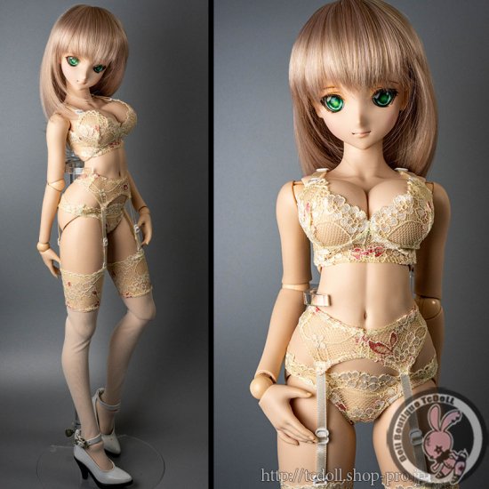 60cmDoll ナイトウェアセット クリーム（DDdy用） - Doll Boutique TcDoLL