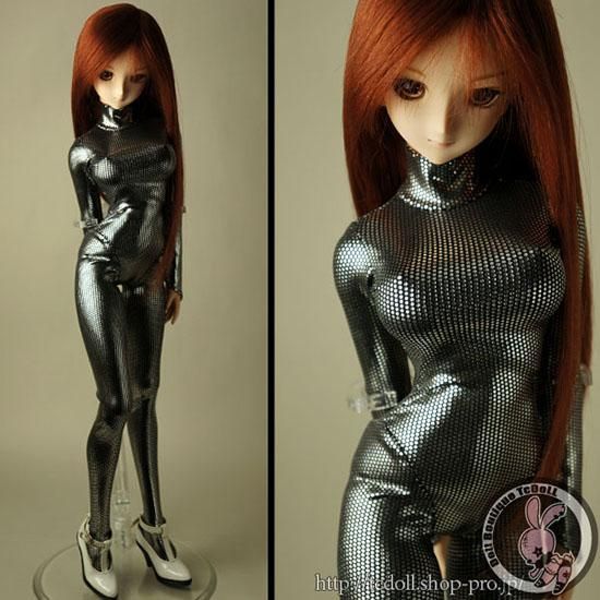 DBD0043 DD(DDS) M/L/DDdy胸用 キャットスーツ シルバードット - Doll