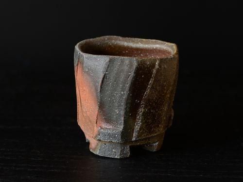 備前焼　ぐい呑み 素晴らしい窯変 備前焼 ぐい呑み 素晴らしい窯変