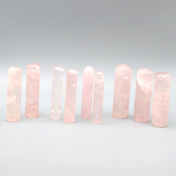 ⭐︎【天然】ローズクォーツ 印鑑材 195g ⭐︎【天然】ローズクォーツ 印鑑材 195g