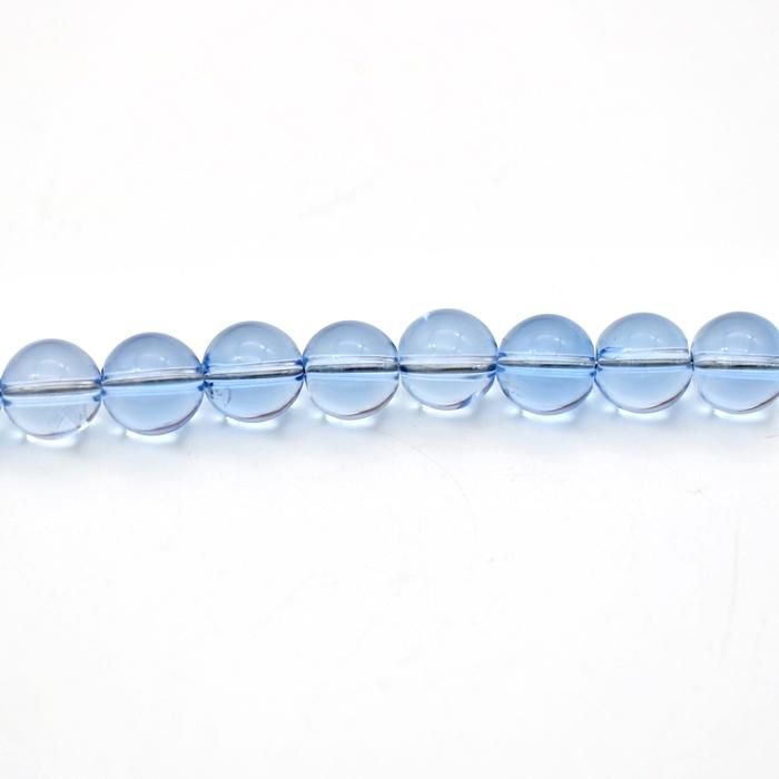 1粒／10粒割引】ブルークォーツ 8mm ビーズ｜人工クォーツ・青水晶