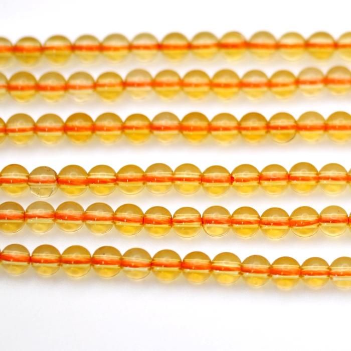 加熱処理シトリン | 天然石ビーズ 4mm - 夢源【公式】通販