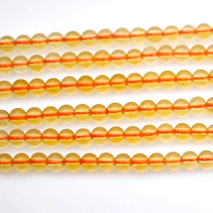 加熱処理シトリン | 天然石ビーズ 4mm - 夢源【公式】通販