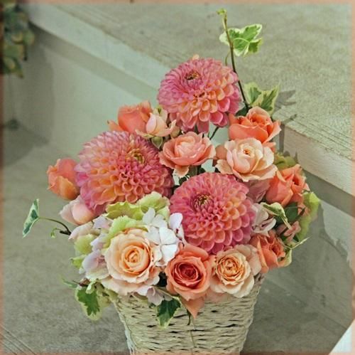 【◎◎】ご注文のアレンジメント＊ ご注文のアレンジメント . ①②開所祝い . 有難うございました