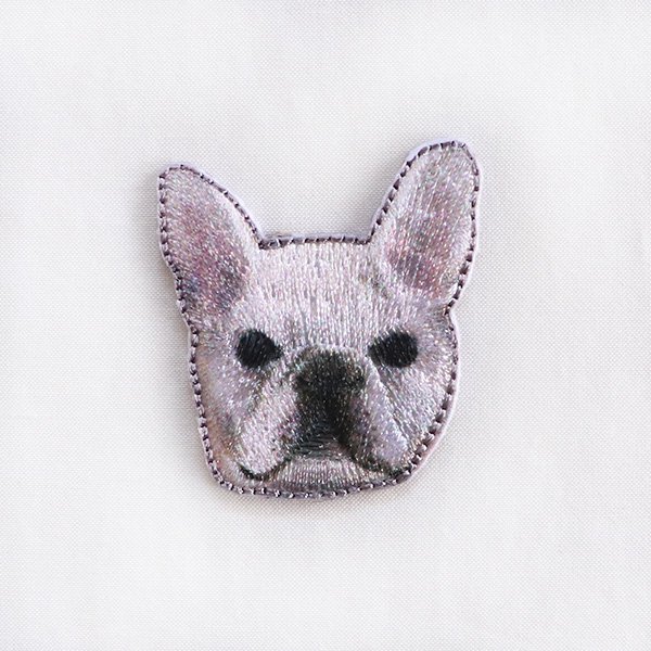 イラストレーター小池ふみ 刺繍ワッペン フレンチブルドッグ フレブル かわいいと楽しいをお届けします 雑貨屋5cochi ゴコチ 通販ネットショップ