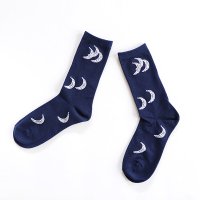 ALCEDO　moon socks ムーン ソックス　ネイビー　22.5〜24.5cm