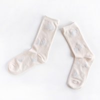 ALCEDO　moon socks ムーン ソックス　ホワイト　22.5〜24.5cm