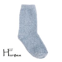 ポルトガル製ウールソックス 【H-Foot wear】 BOUCLE　ライトブルー　レディース(22.5-24.5cm)