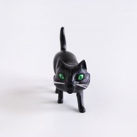 ドイツ製　ボビングアニマル　WalkingCat　黒ネコ　首振り人形