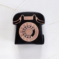 山羊革　貯金箱　レトロフォン　黒電話　昭和レトロ