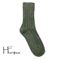 ポルトガル製ウールショートソックス 【H-Foot wear】 CHAUVE(シューヴ)　オリーブ　レディースフリー