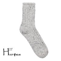 ポルトガル製ウールショートソックス 【H-Foot wear】 CHAUVE(シューヴ)　ライトグレー　レディースフリー