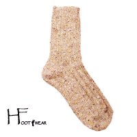 ポルトガル製ウールショートソックス 【H-Foot wear】 CHAUVE(シューヴ)　オートミール　レディースフリー