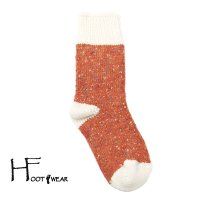 ポルトガル製ウールソックス 【H-Foot wear】 NEP　OFF×BRICK　男女兼用(23-27cm)