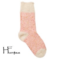 ポルトガル製ウールソックス 【H-Foot wear】 NEP　BEIGE×PEACH　男女兼用(23-27cm)