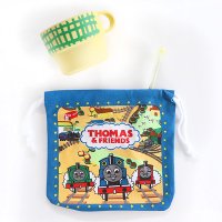 アメリカン巾着袋　小　きかんしゃトーマス　給食袋　コップ袋　Thomas & Friends