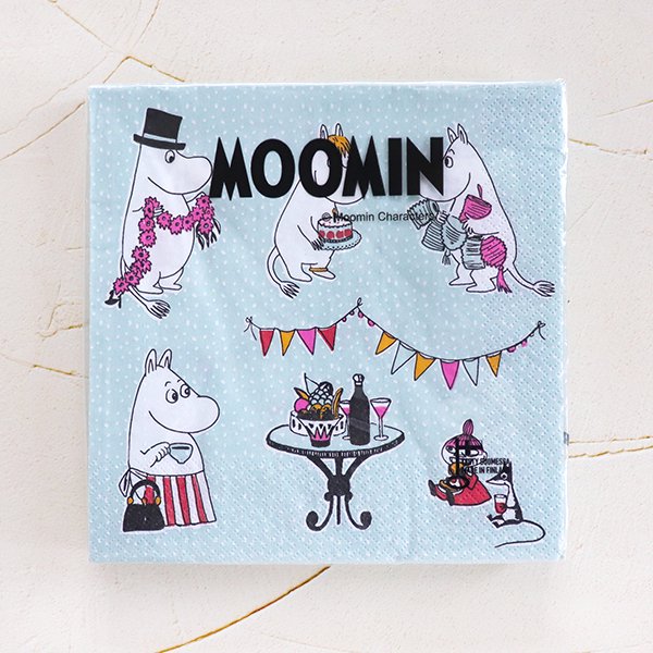 フィンランド製 ムーミンデザインペーパー ごちそうー Havi ペーパーナプキン moomin -  かわいいと楽しいをお届けします。5cochi-co(雑貨屋ゴコチ)ネットショップ