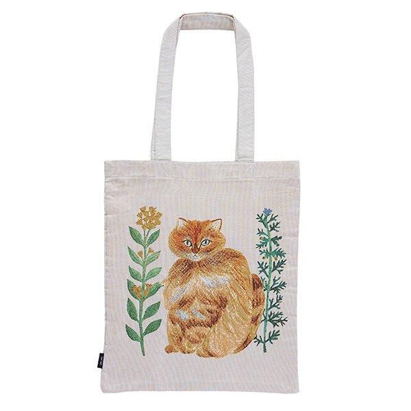 新品　松尾ミユキ　レクタングルトート　Bushy　猫　ねこ　ネコ 松尾ミユキ レクタングル トートバッグ Bushy ネコ・猫