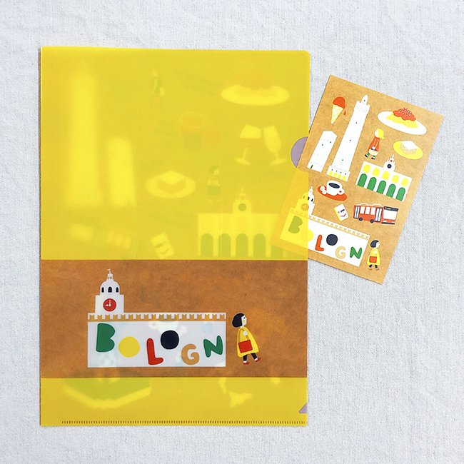 オオノ マユミ クリアファイル ポストカード付き ミネットは住宅街にある広島の小さな雑貨店です