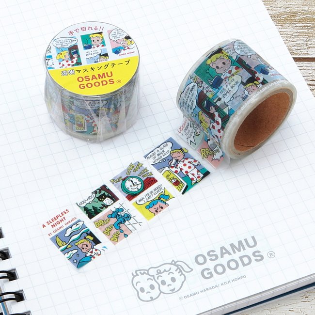 OSAMU GOODS オサムグッズ透明 マスキングテープ30（コミック）<img class='new_mark_img2' src='https://img.shop-pro.jp/img/new/icons12.gif' style='border:none;display:inline;margin:0px;padding:0px;width:auto;' />
