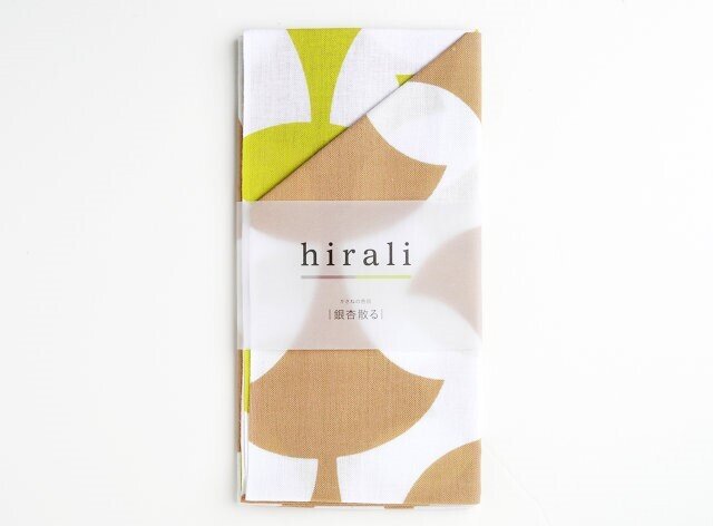 hirali｜手ぬぐい　かさねの色目　〜銀杏散る〜<img class='new_mark_img2' src='https://img.shop-pro.jp/img/new/icons12.gif' style='border:none;display:inline;margin:0px;padding:0px;width:auto;' />