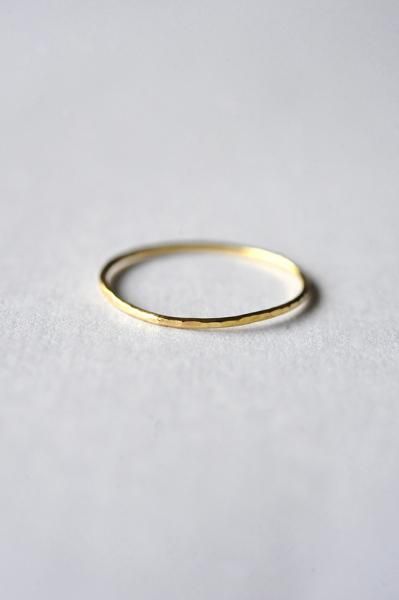 YGR075/K18イエローゴールドリング0.75