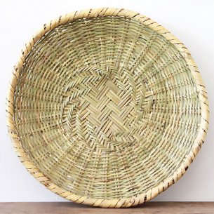 竹のアジロ編み大ざる